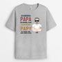 0259A140BFR2 present Personnalise T shirt homme papa papi texte