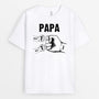 0263A100BFR1 cadeau personnalisable T shirt poing papa papi