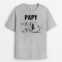 0263A100BFR2 present Personnalise T shirt poing papa papi