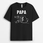 0263A108BFR1 cadeau personnalisable T shirt poing papa papi