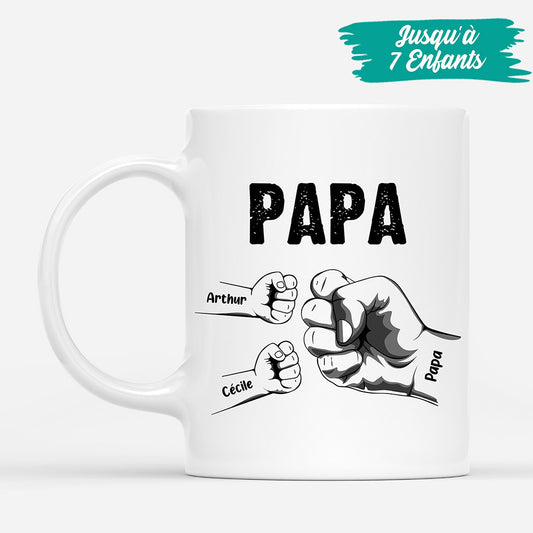 0263M100BFR3 cadeau Personnalise Mug poing papa papi