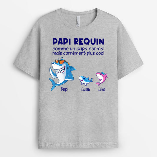 0271A140BFR2 present personnalisable T shirt requins papa