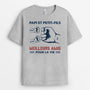 0293A148BFR2 present personnalisable T shirt poing famille papa fils