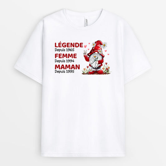 0297A200AFR1 cadeau Personnalise T shirt homme maman texte