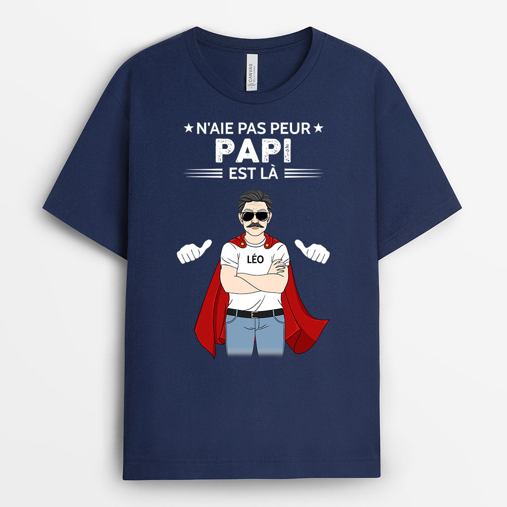 0301A267BFR2 present personnalisable T shirt homme papa papi