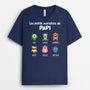 0308A268BFR1 cadeau Personnalise T shirt monstres papa papi