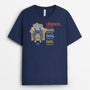 0331A940BFR2 present personnalisable T shirt homme papa texte