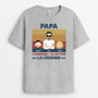 0333A247BFR2 present personnalisable T shirt famille papa enfants
