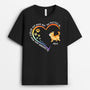 0350A207DFR1 cadeau Personnalise T shirt chat personnes coeur