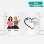 0388M147FFR4 present personnalisable Mug femmes amies coeur