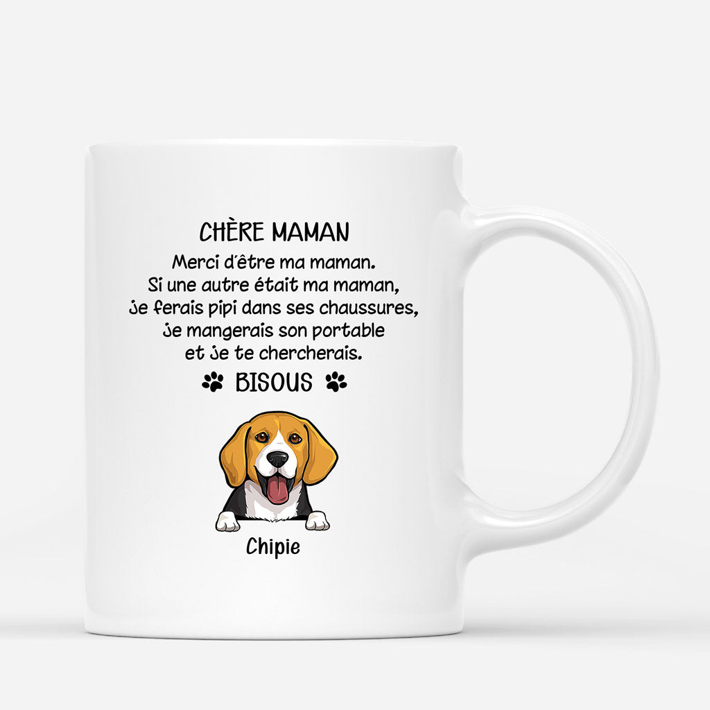 Chère Maman Chien - Cadeau Personnalisé | Mug pour Amoureux des chiens