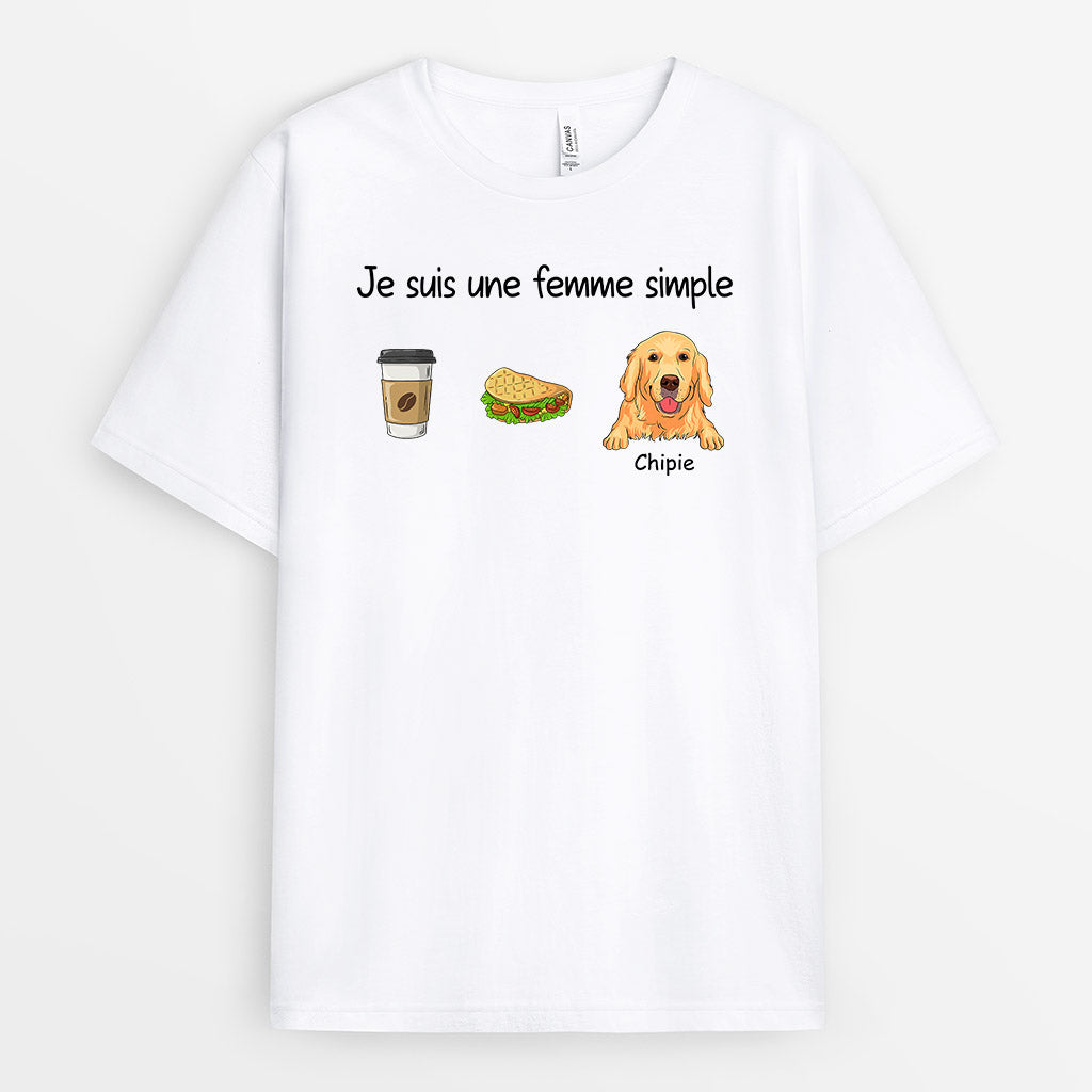 0408A238CFR1 Cadeau Personnalise T shirt Maman Chien Nourriture_d1955232 77f8 4b8b 9a58 ffbb98653556