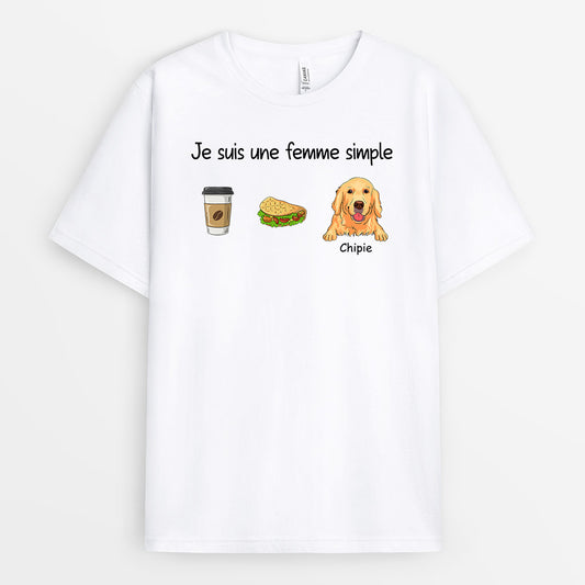 0408A238CFR1 Cadeau Personnalise T shirt Maman Chien Nourriture_d1955232 77f8 4b8b 9a58 ffbb98653556