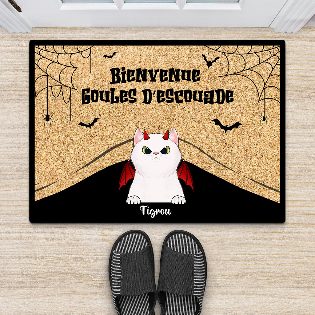 0431D588DFR2 Present Personnalise Paillasson Fantome Halloween