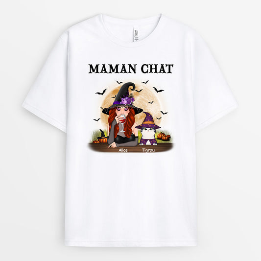 0436A280DFR1 Cadeau Personnalise T shirt Maman Chat Halloween_d78a620c a85f 4d18 927f a3acf8048fdc