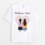 0443AFR1 Cadeau Personnalise T shirt Soeurs Meilleures Amies