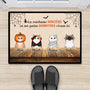 0447D540DFR2 cadeau personnalisable Paillasson chats personnes coeur halloween