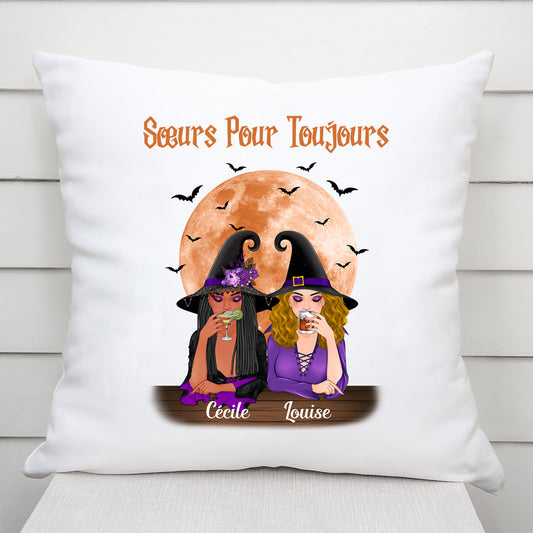 0449P545FFR2 Cadeau Personnalise Coussin Meilleures Amies