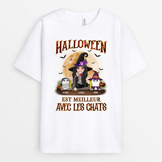 0452A235DFR1 Cadeau Personnalise T shirt Chat Maman Sorciere Halloween_1a2c4f19 1be5 4543 8008 fe413a9cd873