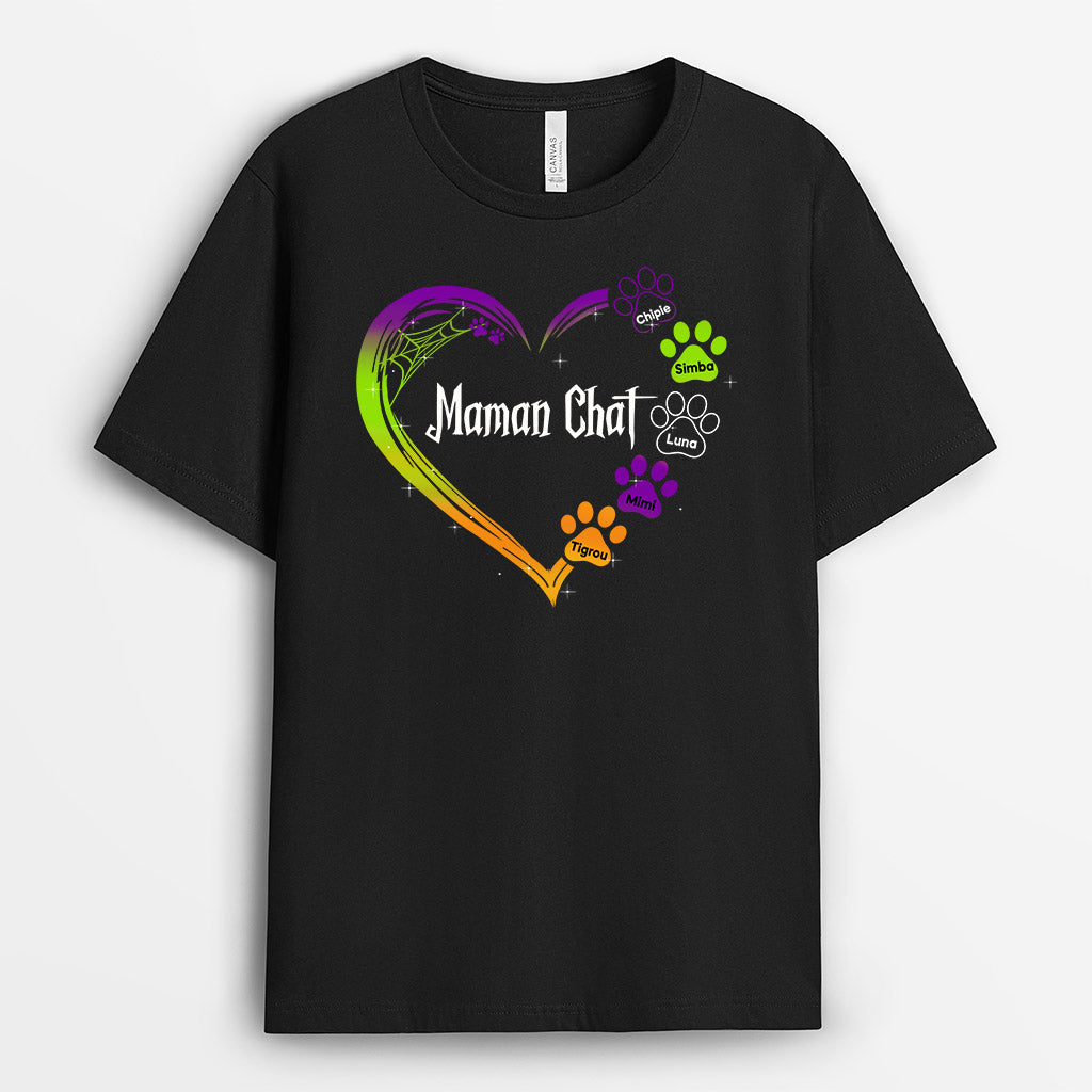 0456A160AFR2 Cadeau Personnalise T shirt Pattes Maman Coeur Halloween_b0146d31 83a9 42bc 8690 614ca115ee6a