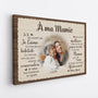 0502CFR4 Cadeau Personnalise Toile Maman Mamie Fete Des Meres