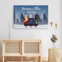 0512CFR3 Cadeau Personnalise Toile Maman Filles Maman Noel