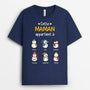 0524AFR1 Cadeau Personnalise T shirt Petits Enfants Mamie Noel
