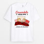 0537AFR1 Cadeau Personnalise T shirt Ensemble Depuis Amoureux Couples