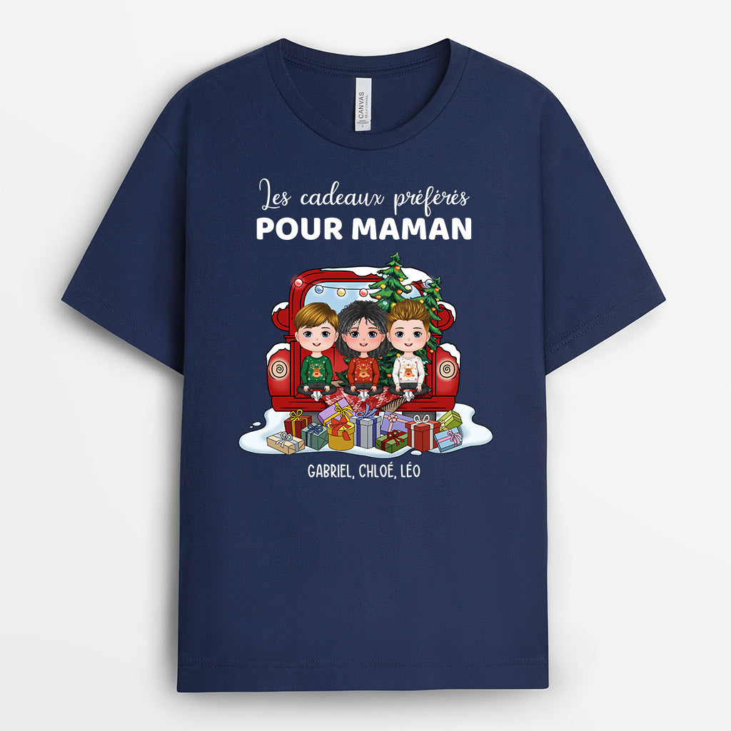 Les Cadeaux Préférés - Cadeau Personnalisé | T-shirt pour Papi Mamie Papa Maman