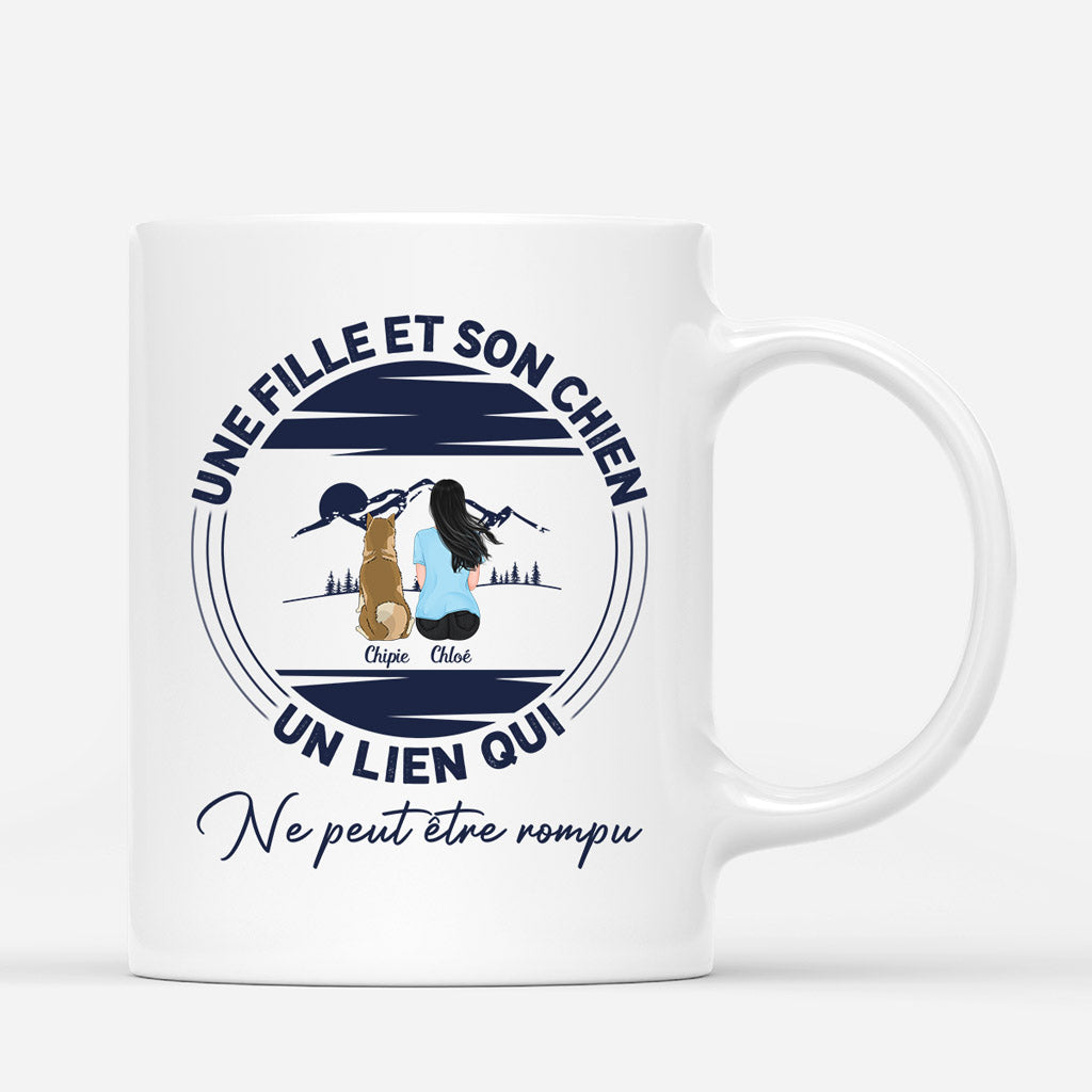 Un Lien qui ne peut être rompu - Cadeau Personnalisé | Mug pour Amoureux des Chiens