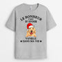 0554AFR1 Cadeau Personnalise T shirt Chien Amoureux Des Chiens Noel