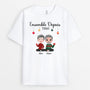 0557AFR2 Cadeau Personnalise T shirt Ensemble Depuis Couples Noel