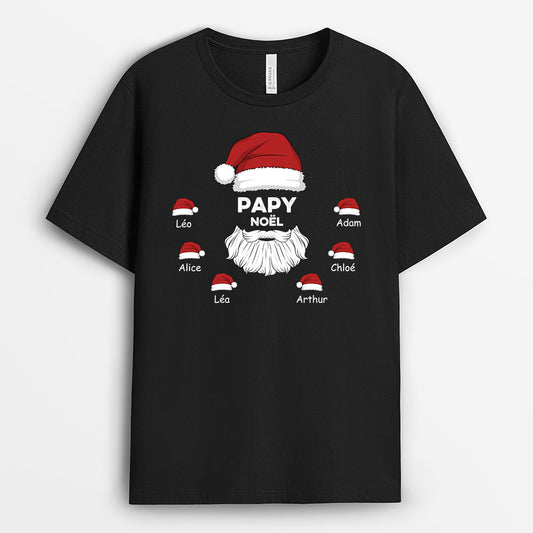 0570AFR1 Cadeau Personnalise Coussin Papa Papi Noel