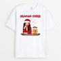 0576AFR2 Cadeau Personnalise T shirt Chien Amoureux des Chiens Noel