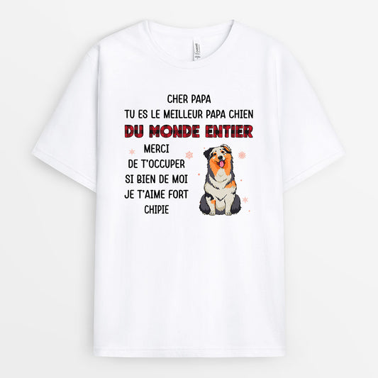 0578AFR2 Cadeau Personnalise T shirt Chien Amoureux Des Chiens
