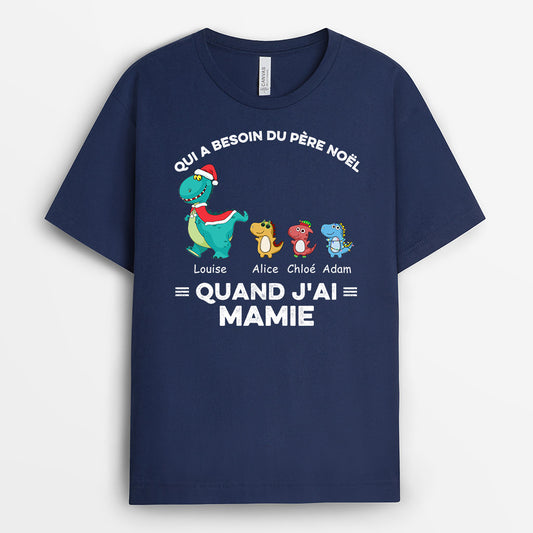 0583AFR1 Cadeau Personnalise T shirt Maman Mamie Noel