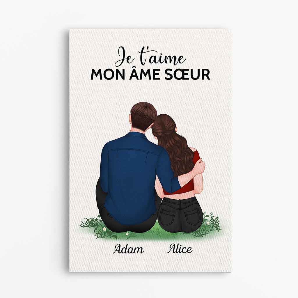 Porte-clés Personnalisé "Je T'aime Mon Frère" - Cadeau Humour Pour Frère, Fils, Petit Copain - Décapsuleur Gravé