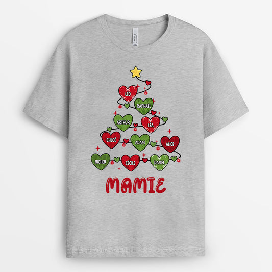0588AFR1 Cadeau Personnalise T shirt Maman Mamie Noel
