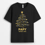 0589AFR2 Cadeau Personnalise T shirt Maman Mamie Papa Papi Noel