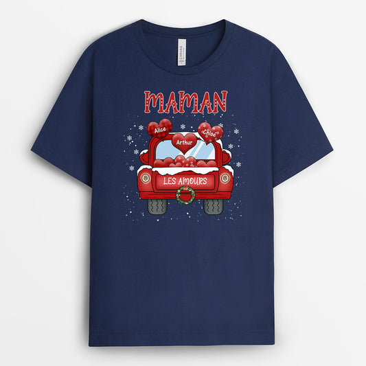 0598AFR2 Cadeau Personnalise T shirt Maman Mamie Noel