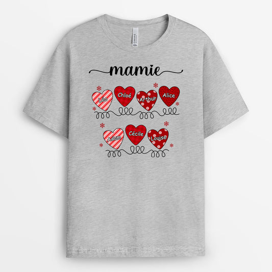 0599AFR1 Cadeau Personnalise T shirt Maman Mamie Noel