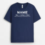 0617AFR1 Cadeau Personnalise T shirt Maman Mamie