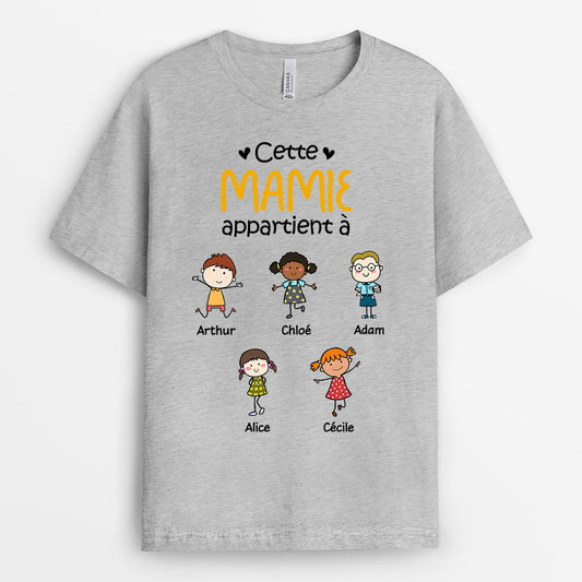 0618AFR1 Cadeau Personnalise T shirt Mamie Maman