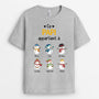 0624Afr1 Cadeau Personnalise T shirt Papa Papi Noel