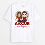 0626Afr2 CadeauPersonnaliseT shirtAmourCouplesAmoureux
