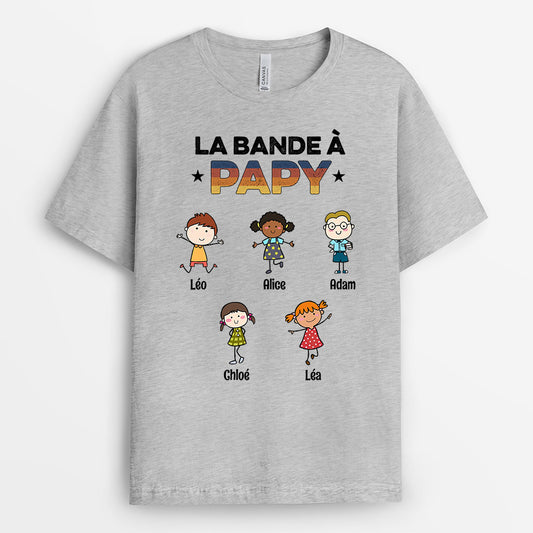0629Afr1 Cadeau Personnalise T shirt LaBandeAPapi Papa