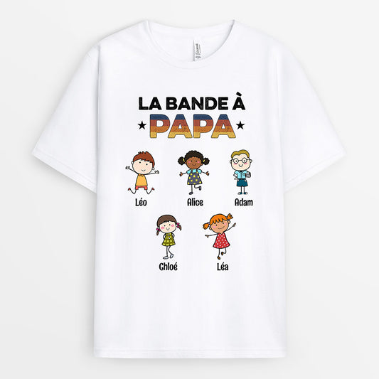 0629Afr2 Cadeau Personnalise T shirt LaBandeAPapi Papa