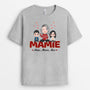0634AFR1 Cadeau Personnalise T shirt Maman Enfants Maman Mamie Noel
