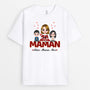 0634AFR2 Cadeau Personnalise T shirt Maman Enfants Maman Mamie Noel