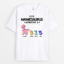0636AFR1 Cadeau Personnalise T shirt dinosaure Mamie Maman